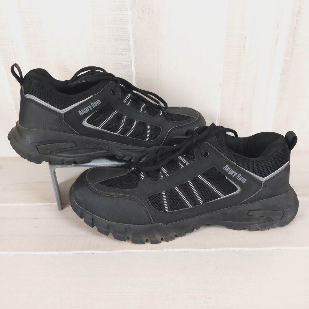 Angry Ram Black Lightweight Safety Shoes Men's US 11 EU 44 Lace Up